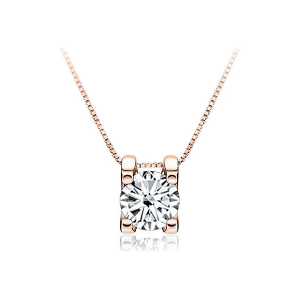 Women's S925 Sterling Silver Moissanite Necklace With Bull Head Style And Snake Bone Chain Round Shape Animals And Zodiac Pattern