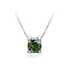 Women's S925 Sterling Silver Moissanite Necklace With Bull Head Style And Snake Bone Chain Round Shape Animals And Zodiac Pattern