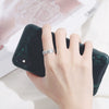 Women's S925 Sterling Silver Open Ring With Roman Numerals And Electroplating Treatment
