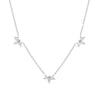 Women's S925 Sterling Silver Pearshaped Horse Eye Zircon Pendant Necklace With O Word Chain And Geometric Pattern Electroplated