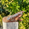 Women's S925 Sterling Silver Ring Geometric Drop Shape Ice Flower Cut Pear Oval Square Sugar Zircon Electroplated Design