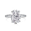 Women's S925 Sterling Silver Ring With Geometric Pattern And Ice Flower Cutting Electroplating Craft