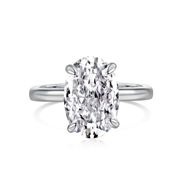 Women's S925 Sterling Silver Ring With Geometric Pattern And Ice Flower Cutting Electroplating Craft