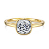 Women's S925 Sterling Silver Ring With Geometric Style And Pearshaped Zircon Inlaid Electroplated
