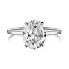 Women's S925 Sterling Silver Ring With Geometric Style And Pearshaped Zircon Inlaid Electroplated