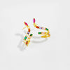 Women's S925 Sterling Silver Sexy Snake Earrings With Geometric Design And Electroplating Treatment