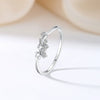 Women's S925 Sterling Silver Stacked Ring With Geometric Star And Saturn Design