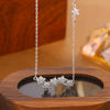 Women's S925 Sterling Silver Star Pendant Necklace With Zircon Accent Electroplated Light Luxury Clavicle Chain