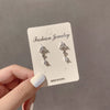 Women's S925 Sterling Silver Vintage Pearl Tassel Long Earrings With Geometric Pattern