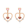 Women's S925 Sterling Silver Vintage Pearl Tassel Long Earrings With Geometric Pattern