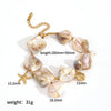 Women's Shell Stainless Steel Highend Ocean Style Electroplated Necklace And Earrings Jewelry Set With Ball Chain