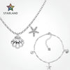 Women's 925 Silver Bracelet With Geometric Pendant And Electroplating Process