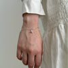 Women's 925 Silver Bracelet With Geometric Pendant And Electroplating Process