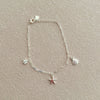 Women's 925 Silver Bracelet With Geometric Pendant And Electroplating Process