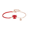 Women's 925 Silver Color Changing Zodiac Animal Bracelet Electroplated Cute Red Rope Hand Bracelet