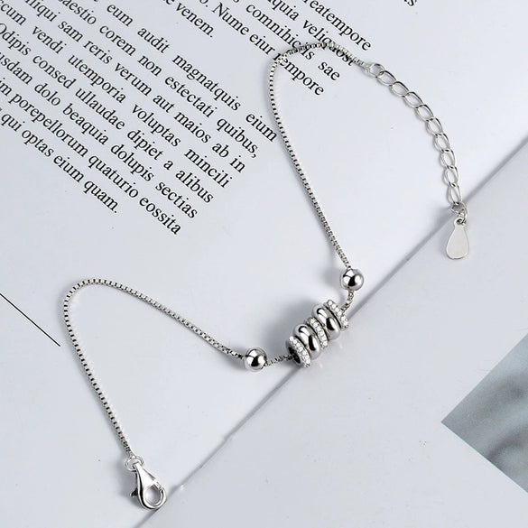 Women's 925 Silver Geometric Bracelet Simple Exquisite Electroplated Hand Jewelry With Minimalist Design