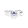 Women's 925 Silver Geometric Mobius Ring Electroplated Minimalist Style