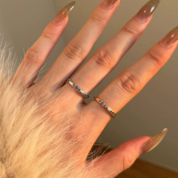 Women's 925 Silver Geometric Style Ring With Electroplating And Microinlaid Zircon Irregular Design