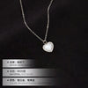 Women's 925 Silver Heart Pendant Necklace With Electroplated Finish Light Luxury Fashion Chain Design