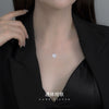 Women's 925 Silver Heart Pendant Necklace With Electroplated Finish Light Luxury Fashion Chain Design