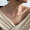 Women's 925 Silver Insectshaped Butterfly Clavicle Chain Necklace With Electroplating
