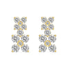 Women's 925 Silver Jewelry Set With Plants Flowers Pattern Minimalist Style Clavicle Chain Included