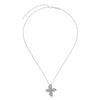 Women's 925 Silver Jewelry Set With Plants Flowers Pattern Minimalist Style Clavicle Chain Included