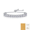 Women's 925 Silver Moissanite Tennis Bracelet Fashionable Geometric Style Set With Diamonds