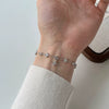 Women's Silver Necklace Geometric Cross Chain Electroplated 925 Silver Jewelry