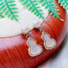 Women's 925 Silver Needle Freshwater Pearl Gourd Earrings