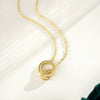 Women's Silver Pendant Necklace With Flower Shape Set With Diamonds And Roman Numeral Pattern Plated With 14K Gold