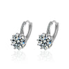 Women's Silver Plated Earrings With Crown Pattern Made Of Copper
