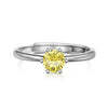 Women's 925 Silver Retro Classic Simple Geometric Opening Adjustable Ring With Electroplating