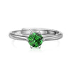 Women's 925 Silver Retro Classic Simple Geometric Opening Adjustable Ring With Electroplating