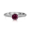 Women's 925 Silver Retro Classic Simple Geometric Opening Adjustable Ring With Electroplating