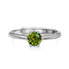 Women's 925 Silver Retro Classic Simple Geometric Opening Adjustable Ring With Electroplating