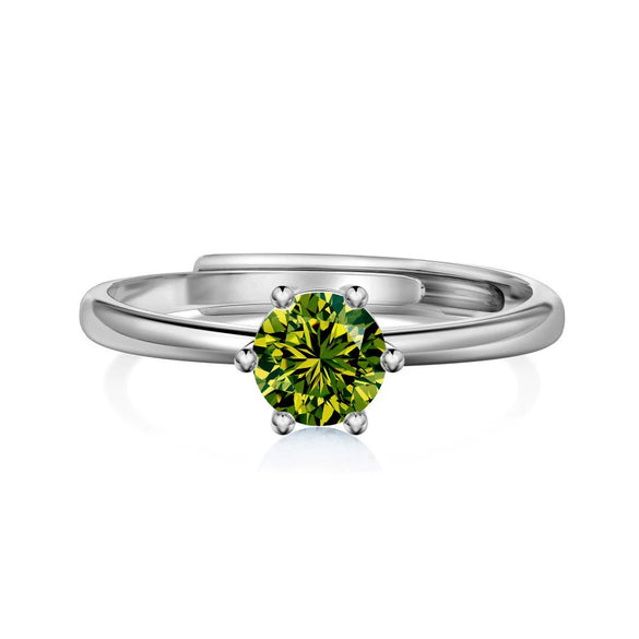 Women's 925 Silver Retro Classic Simple Geometric Opening Adjustable Ring With Electroplating