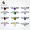Women's 925 Silver Retro Classic Simple Geometric Opening Adjustable Ring With Electroplating
