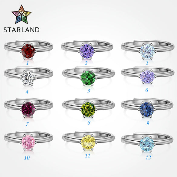 Women's 925 Silver Retro Classic Simple Geometric Opening Adjustable Ring With Electroplating