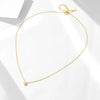Women's Silver 925 Sterling Silver Plated 14K Gold Diamond Fourleaf Clover Flower Pendant Necklace With Cross Chain