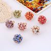 Women's Simple Ceramic Flower Ring Fashion Floral Statement Ring For Wholesale Jewelry