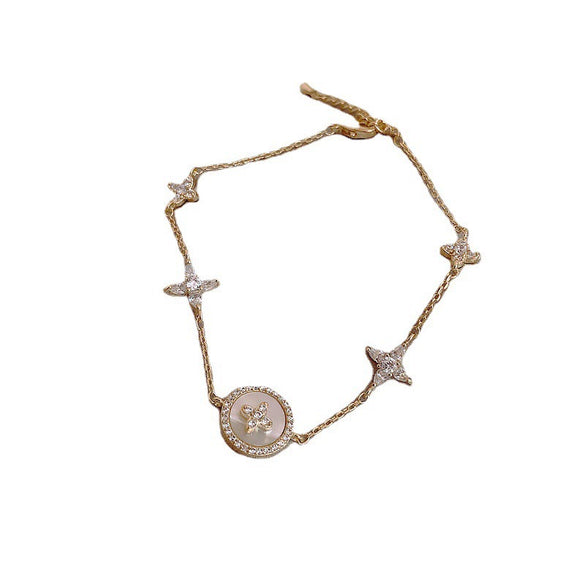 Women's Simple Cold Style Alloy Star Pattern Bracelet
