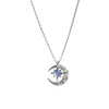 Women's Simple Cold Style Star Moon S925 Sterling Silver Clavicle Chain With Electroplating And Geometric Design
