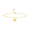 Women's Simple Copper Starfish Waist Chain Fashion Casual Versatile Holiday Style Single Lap Waist Accessory