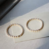 Women's Simple Elastic Freshwater Pearl Drop Shape Bracelet