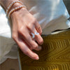 Women's Simple Elastic Freshwater Pearl Drop Shape Bracelet