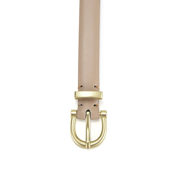 Women's Simple Fashion Jeans Belt Imitation Leather Alloy Buckle Electroplating Thread Decorative All Match Student Belt Cartoon Sweet Princess Small Fresh Style