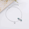 Women's Simple Fresh Elegant Copper Dragonfly Anklet Insect Pendant Ankle Chain Versatile Fashion Jewelry Gift