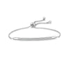 Women's Simple Geometric Alloy Bracelet With Micro Inlay Zircon Single Row Push Pull Adjustable Fashion Bracelet