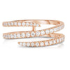 Women's Simple Geometric Alloy Three Circle Ring With Micro Inlaid Rhinestones Electroplated Fashion Ring